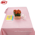 Party Printed PEVA Tablecloth with Flannel black